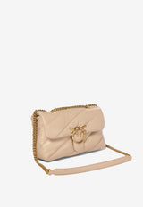 PINKO Classic Love Puff Maxi Quilt Shoulder Bag Sand 100038A0F2_C50Q