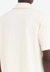 Maison Margiela Logo Print Short-Sleeved Polo T-shirt White S50GL0060M20061_102