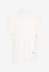Maison Margiela Logo Print Short-Sleeved Polo T-shirt White S50GL0060M20061_102