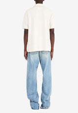 Maison Margiela Logo Print Short-Sleeved Polo T-shirt White S50GL0060M20061_102