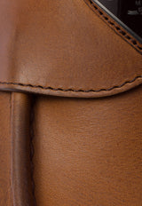 Prada Triangle Logo Leather Loafers Brown 2DE151FG000070_F0046