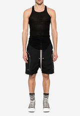Rick Owens Basic Ribbed Tank Top Black RU01E5150RC_09