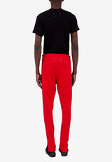 Maison Margiela Four Stitch Logo Skinny Track Pants Red S50KA0675S22460_314