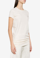 Rick Owens Level Crewneck Long T-shirt Cream RP01E7203JNC_21