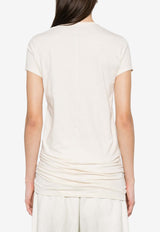 Rick Owens Level Crewneck Long T-shirt Cream RP01E7203JNC_21