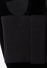 Prada 35 Bow Velvet Pumps Black 1I818NF035068_F0002