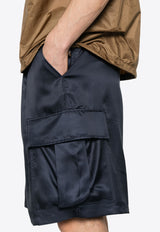 Prada Silk Cargo Shorts Blue SPH460SOOO16GE_F0008
