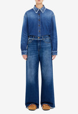 Alanui Fringed Wide Leg Jeans Blue LWYA01AR25DEN001_4700