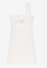 Courrèges Satin Cut-Out Mini Dress White 125CRO558PL0162_0001