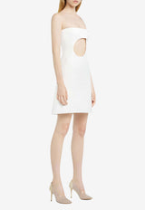 Courrèges Satin Cut-Out Mini Dress White 125CRO558PL0162_0001