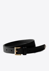 Prada Saffiano Leather Buckle Belt Black 1CC618053_F0002