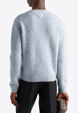 Prada Brushed Wool Sweater Light Blue UMB923SOOO16AR_F0012