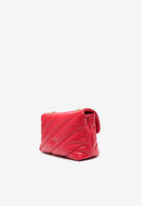 PINKO Classic Love Puff Maxi Quilt Shoulder Bag Red 100038A0F2_R30Q