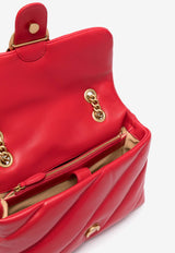 PINKO Classic Love Puff Maxi Quilt Shoulder Bag Red 100038A0F2_R30Q