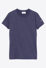 Elisabetta Franchi Rubberized Logo T-shirt Navy MA00546E2_B75