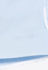 Miu Miu Logo Embroidered Boxer Shorts Light Blue SP9453SOOO10RG_F0012