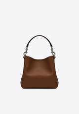 Gucci Mini GG Embossed Leather Bucket Bag Brown 815118AAEC2/Q_GUC-2718