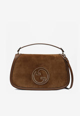 Gucci Large Blondie Suede Crossbody Bag Brown 815723CAAAU/Q_GUC-2808