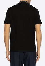 Versace Medusa Embroidered Polo T-shirt Black 1013906 1A13463-1B000