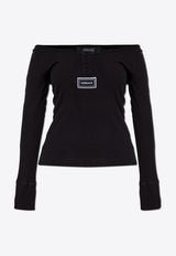 Logo Tag Long-Sleeved Top
