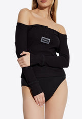 Logo Tag Long-Sleeved Top