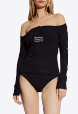 Logo Tag Long-Sleeved Top