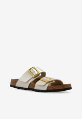 Sydney Cushion-Buckle Double Strap Slides