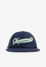 Logo Patch Baseball Cap in Wool-Blend
