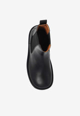 Trunk Leather Ankle Boots