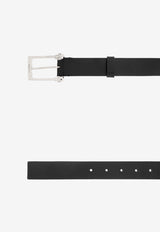 Twin Skull Leather Belt