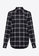 Alexander McQueen Shirt with check pattern Black 814736 QSABR-1058