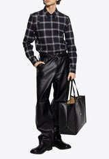 Alexander McQueen Shirt with check pattern Black 814736 QSABR-1058