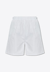 شورت أنتيوب قصير بحزام خصر مطاطي