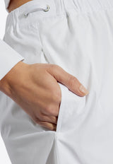 شورت أنتيوب قصير بحزام خصر مطاطي