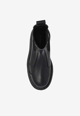 Alexander McQueen Sofa Leather Ankle Boots Black 817713 WIACK-1000