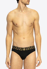 Versace Greca Border Briefs - Set of 2 AU10180 1A10011-A83K