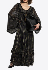 Long-Sleeved Ruffled Maxi Dress