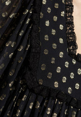 Long-Sleeved Ruffled Maxi Dress