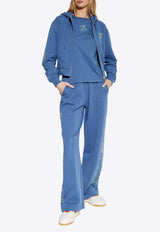 Kenzo Sweatpants with shimmering appliqués Blue FF52PA737 4MF-67