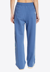 Kenzo Sweatpants with shimmering appliqués Blue FF52PA737 4MF-67