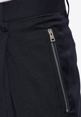 Etro Straight-Leg Tailored Pants Navy MREA0029 99TU2I5-B0065