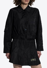 GANNI Jacket with pockets Black W0462 6883-099