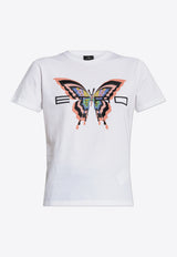 Etro Logo Embroidered T-shirt White WRMA0006-AK786 W0111