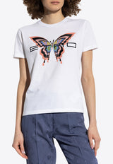 Etro Logo Embroidered T-shirt White WRMA0006-AK786 W0111