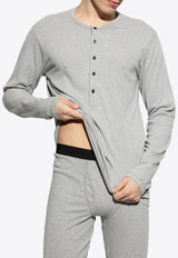 Tom Ford Long-Sleeved Pajama T-shirt Gray T4M151040 0-020