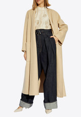 معطف فيزسو طويل من الصوف