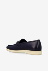 Salvatore Ferragamo Cosimo Gancini Leather Loafers Midnight Blue 028298 COSIMO 778818-MIDNIGHT