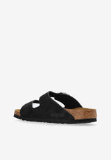 Birkenstock Arizona Double-Strap Leather Slides 1019035 0-BLACK