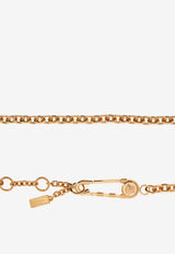 Versace Safety Pin Chain-Link Belt Gold 1018366 1A00620-3P000
