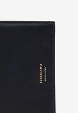 Ferragamo Leather Compact Two-Tone Wallet 220699 154 775326-NERO